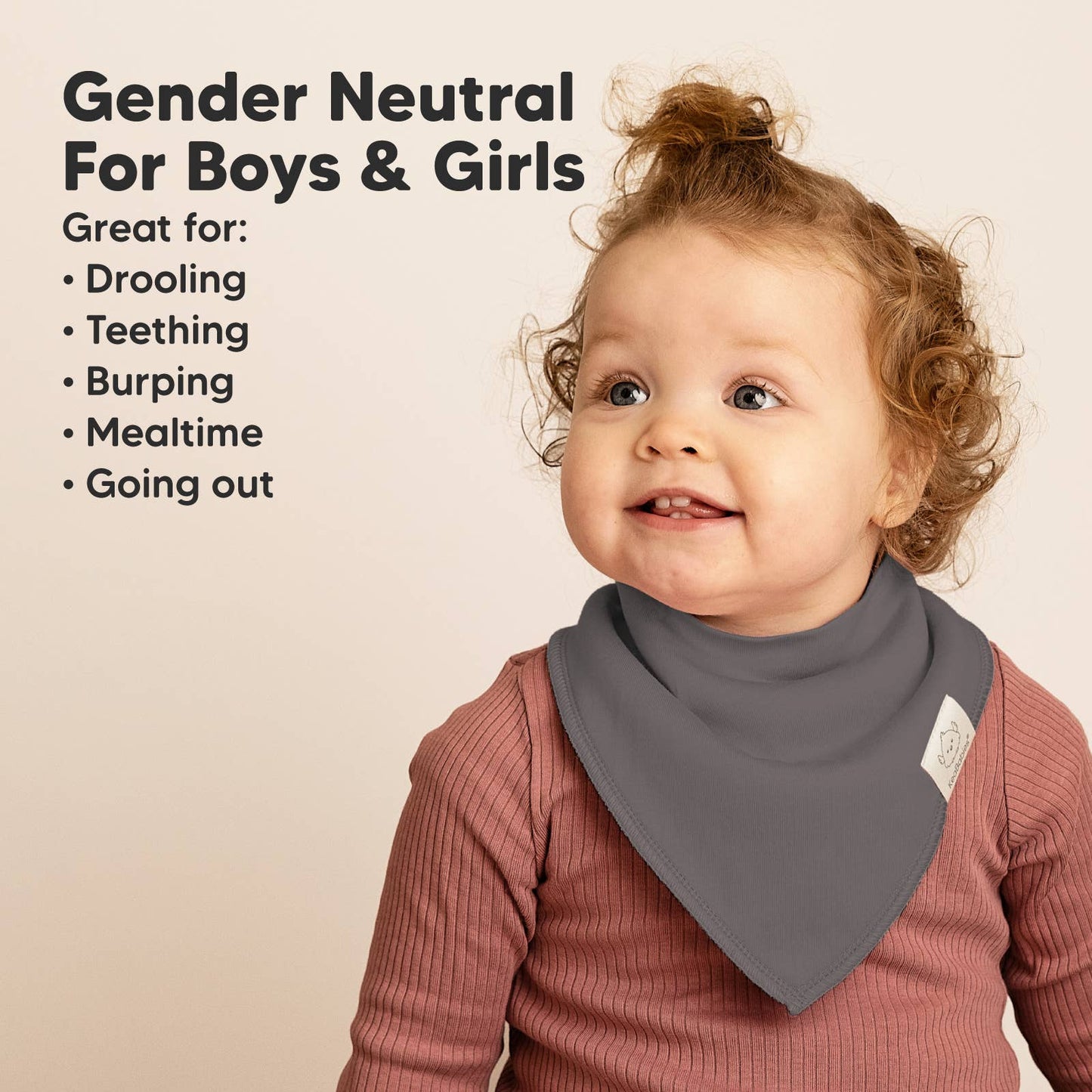 8-pack Baby Bandana Bibs for Boys and Girls: Terracotta