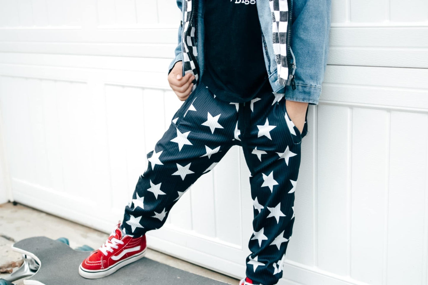 Imperfect Stars Ribbed Joggers