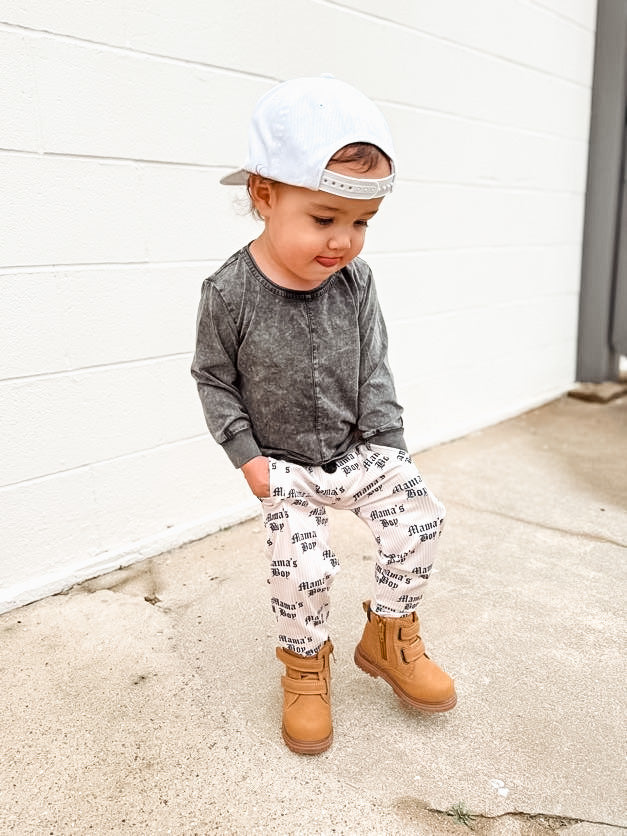 Mama's Boy Ribbed Joggers