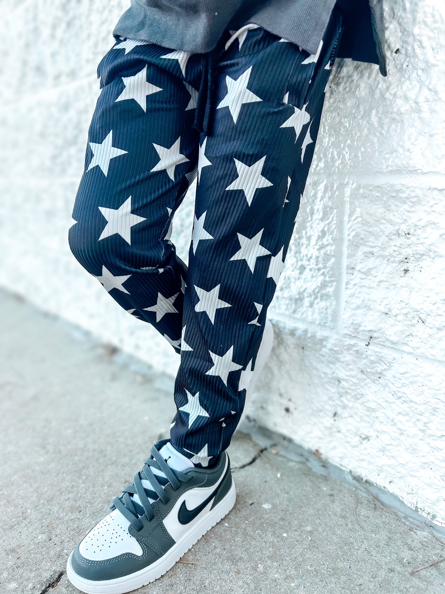 Imperfect Stars Ribbed Joggers