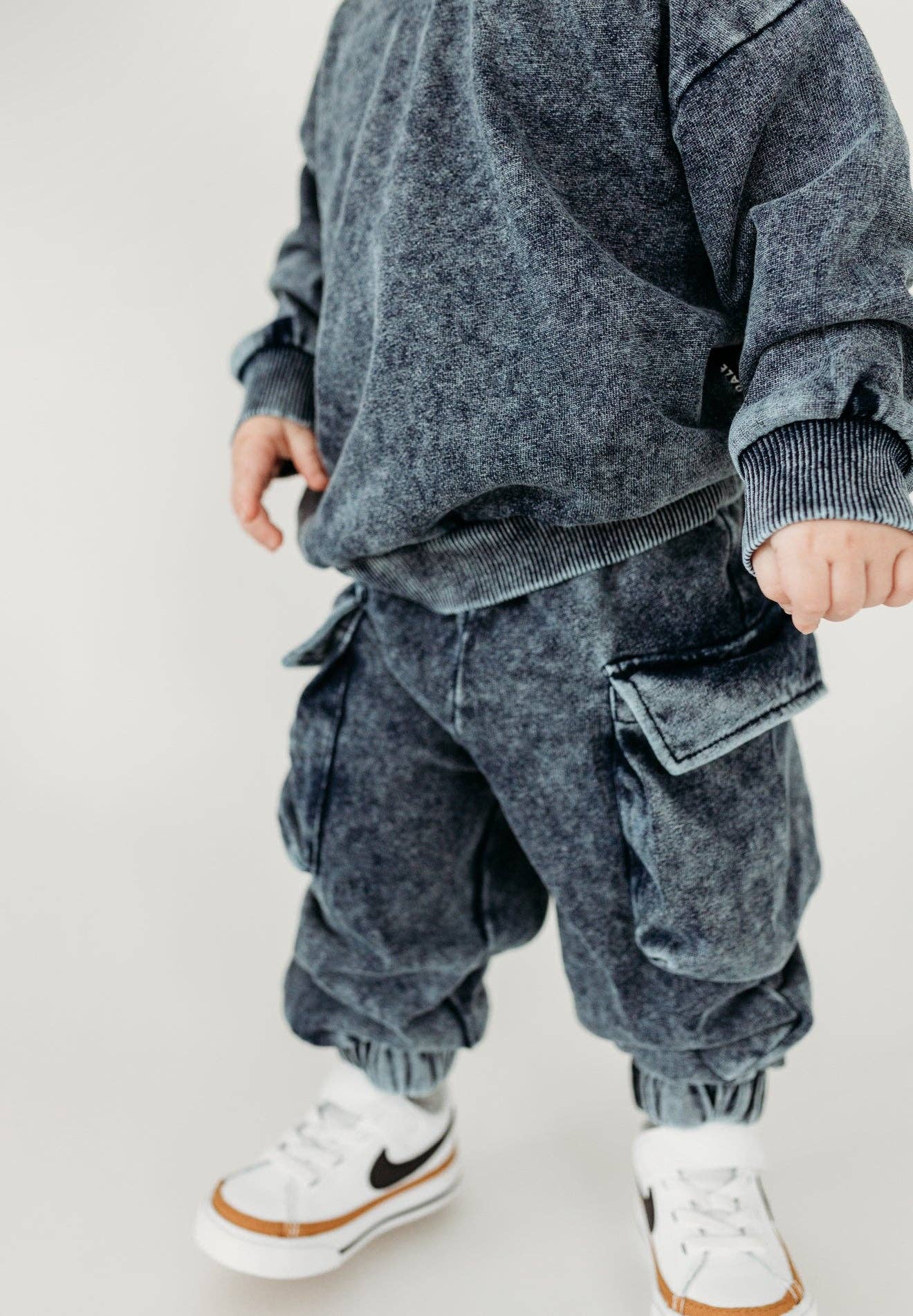 Denim Wash • Cargo Sweatpants: 5T