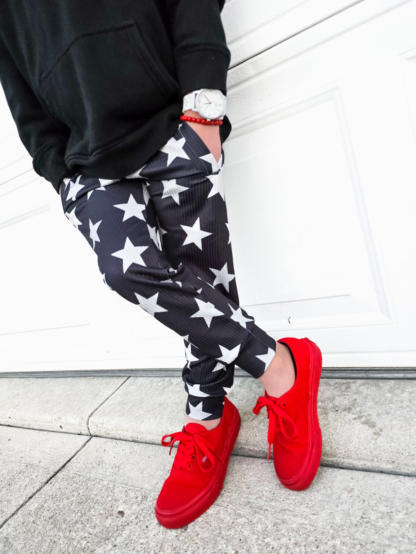 Imperfect Stars Ribbed Joggers