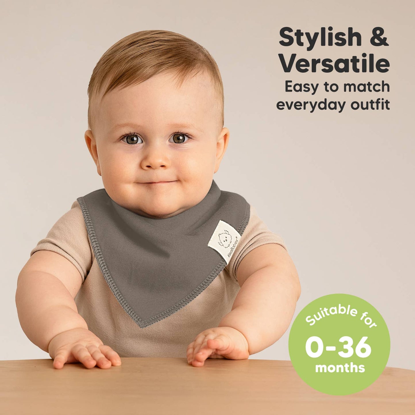 8-pack Baby Bandana Bibs for Boys and Girls: Terracotta