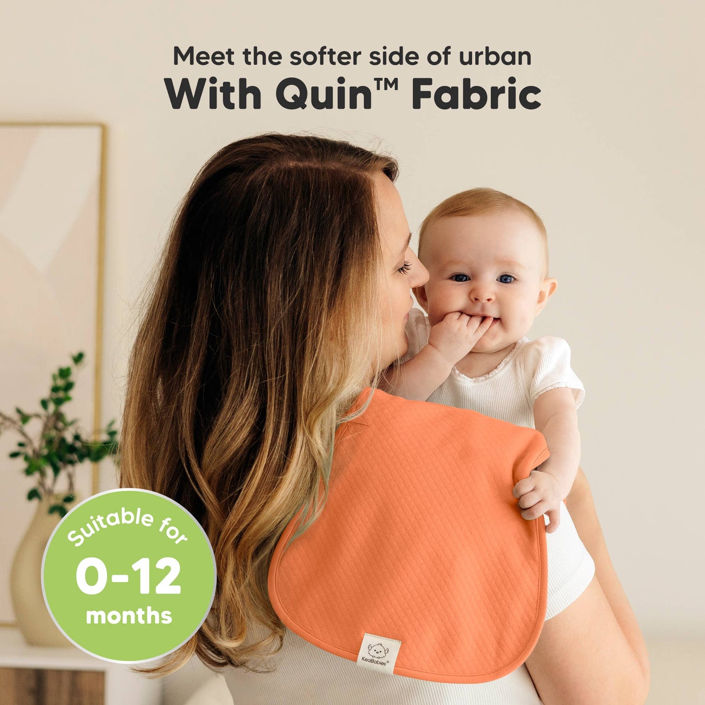 5-Pack Quin Baby Burp Cloths, Soft Burping Cloths for Babies: Phase