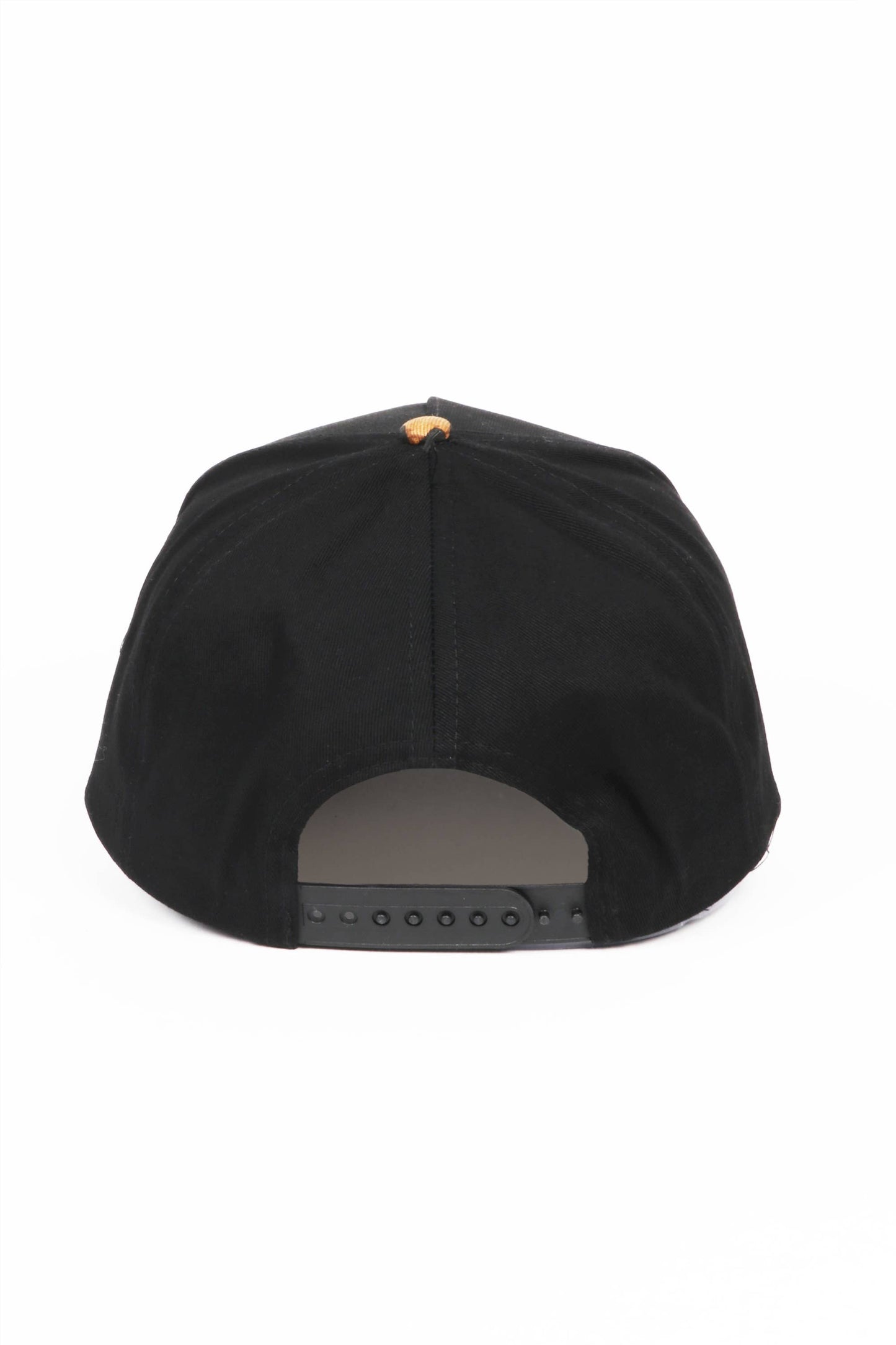 Leopard Print Brim 5 Panel Baseball Hat: Black