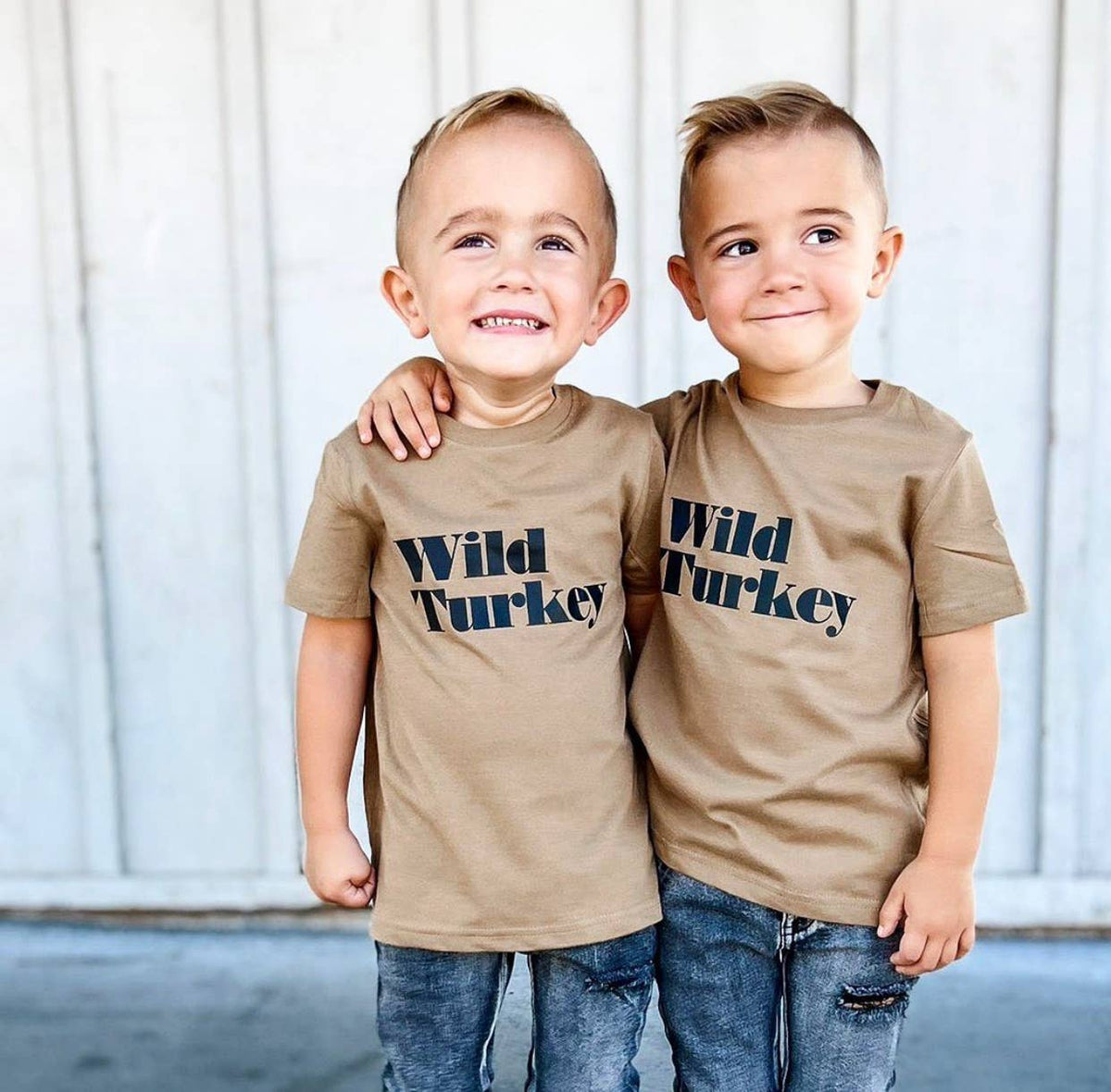Wild Turkey | Kids Fall + Thanksgiving Graphic Tee: 5/6