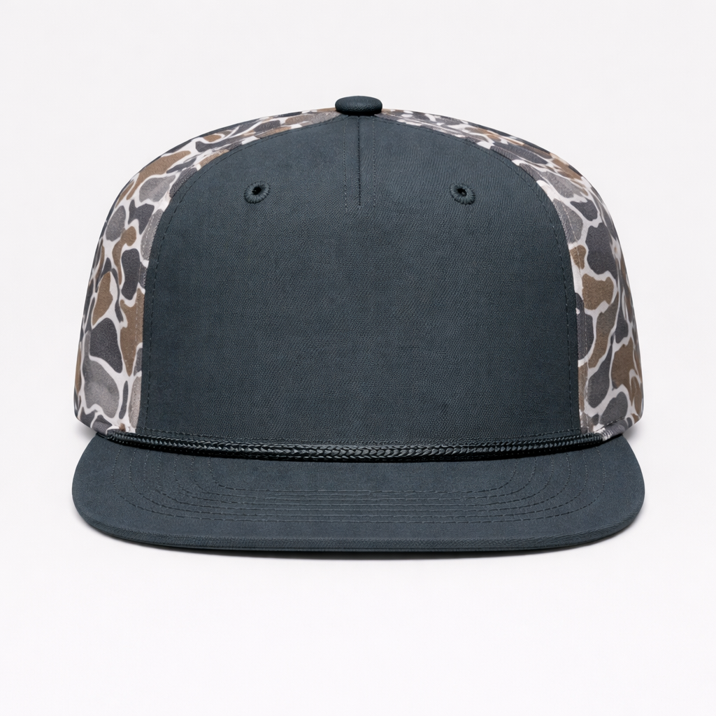 Perforated Structured Dark Slate-Smokeshow Camo/ Gray Rope