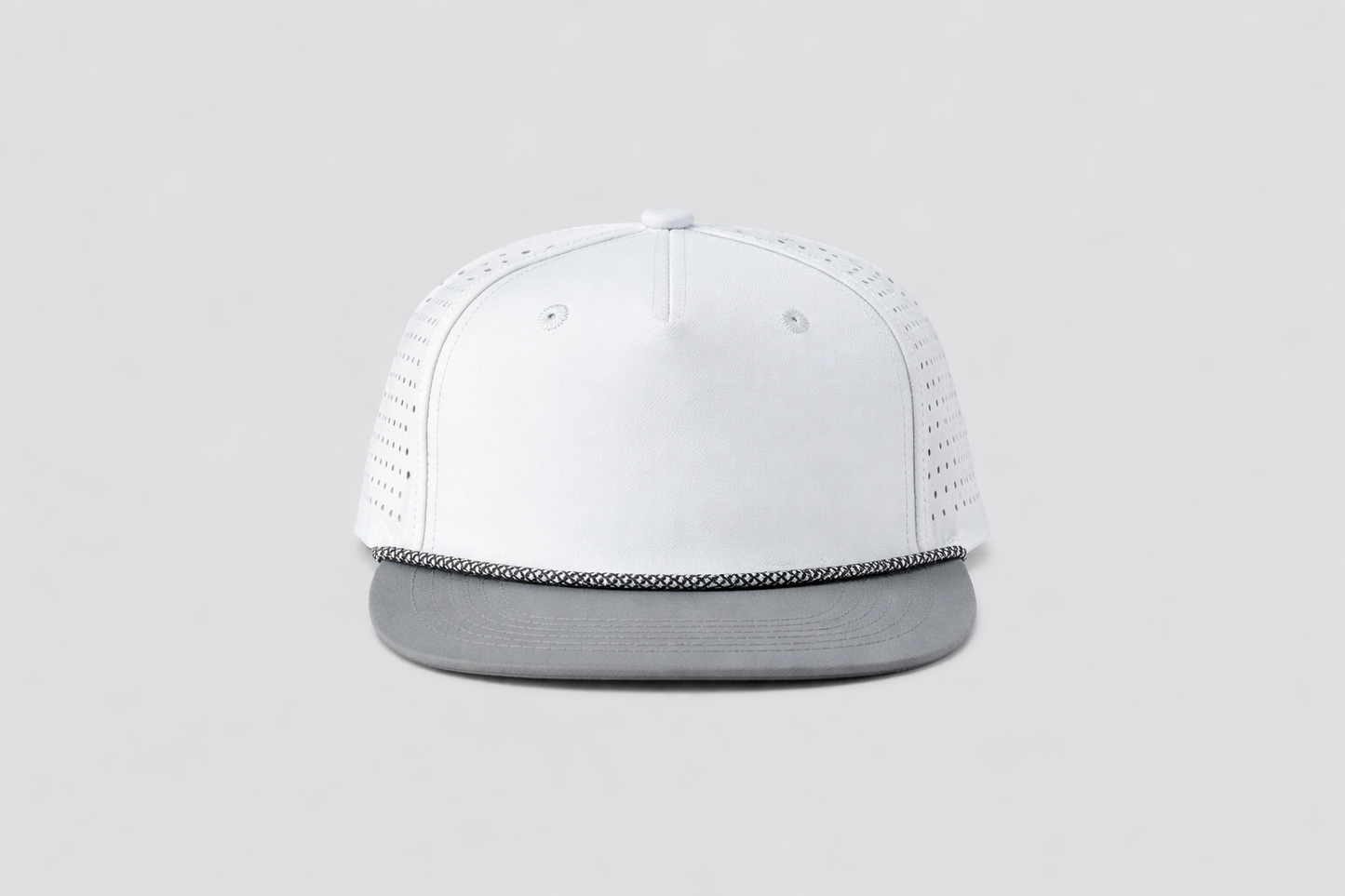 Perforated Structured White-Grey / White-Grey Rope