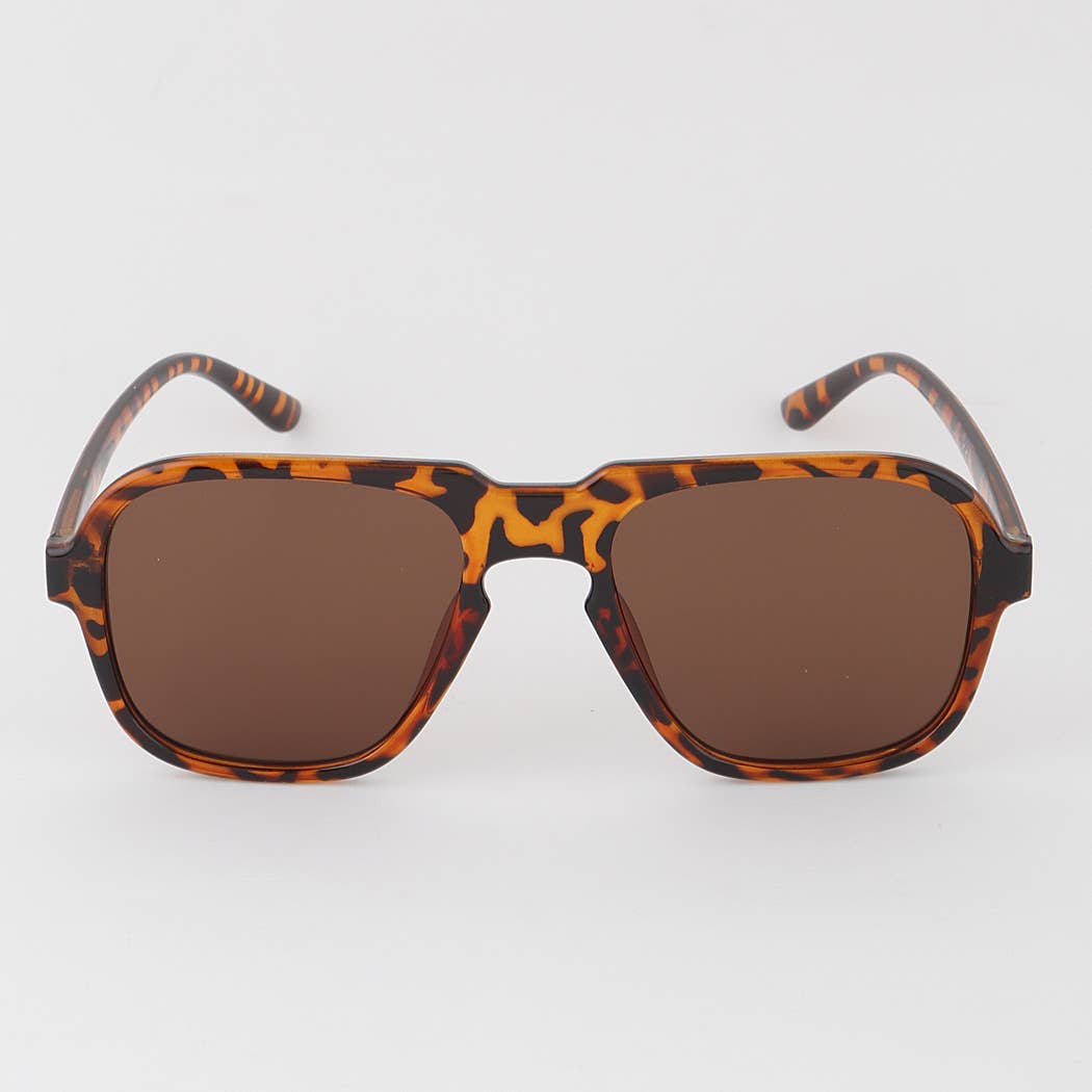 Minimal Tinted Square Sunglasses: MIX