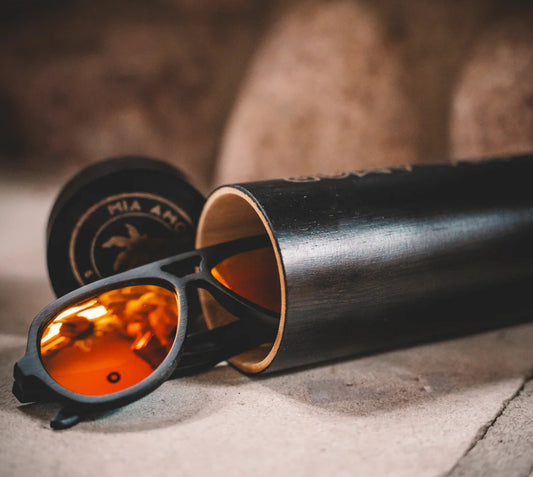 Hearts Inferno Bamboo Sunnies
