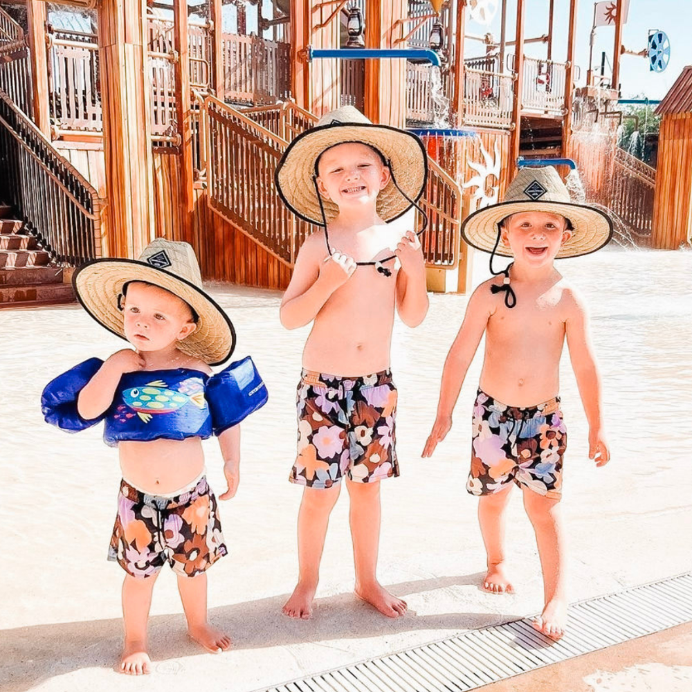 Kids Straw Lifeguard Hat