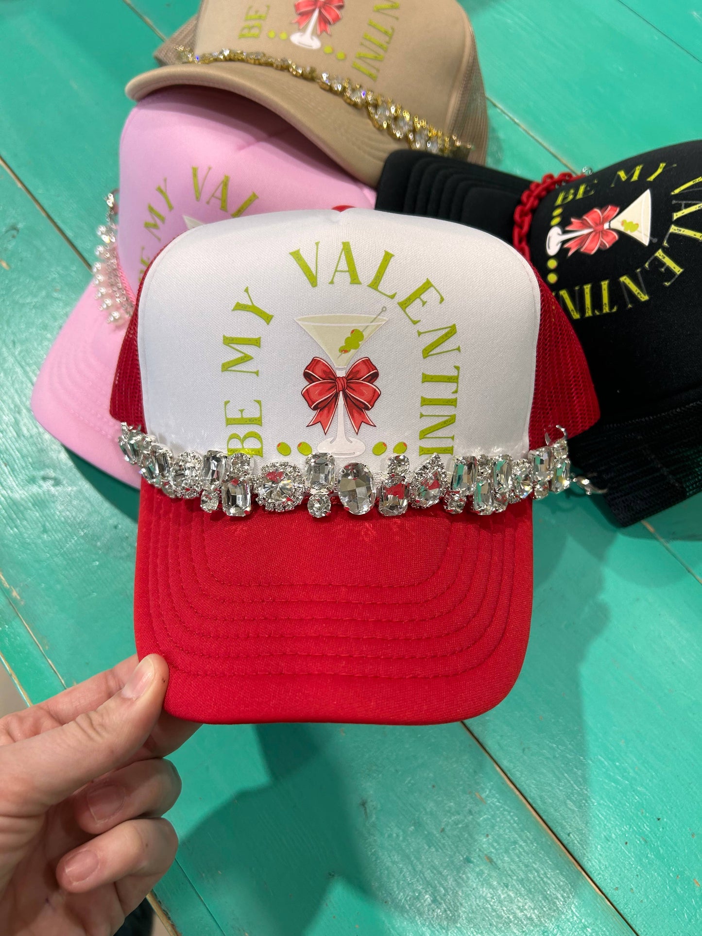Jumbo Rhinestone Trucker Chain | Hat Jewelry | Sparkle |