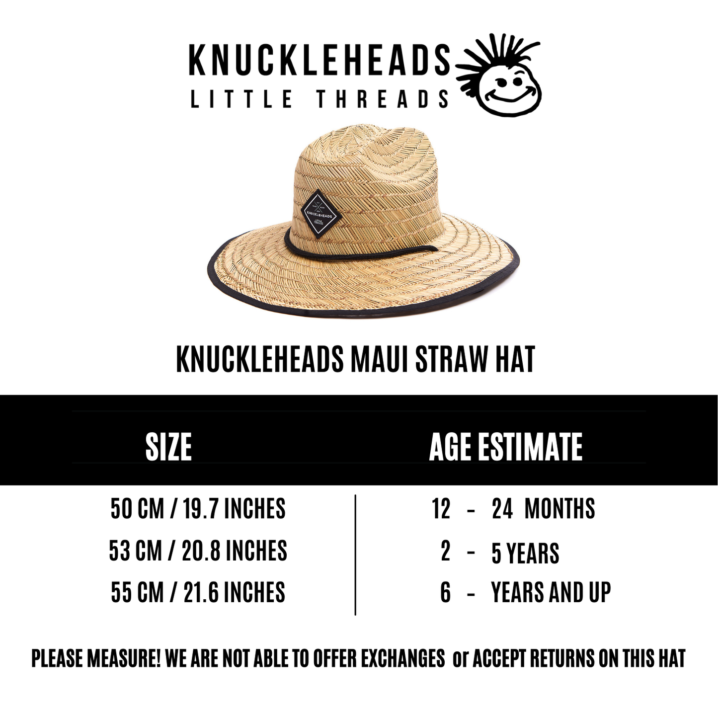 Kids Straw Lifeguard Hat