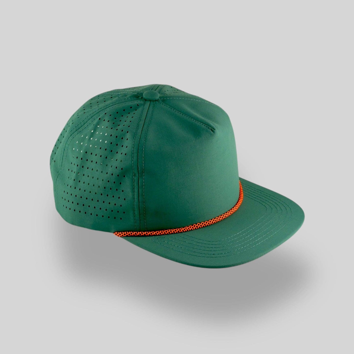 Perforated Pine Green / Orange/Black Rope