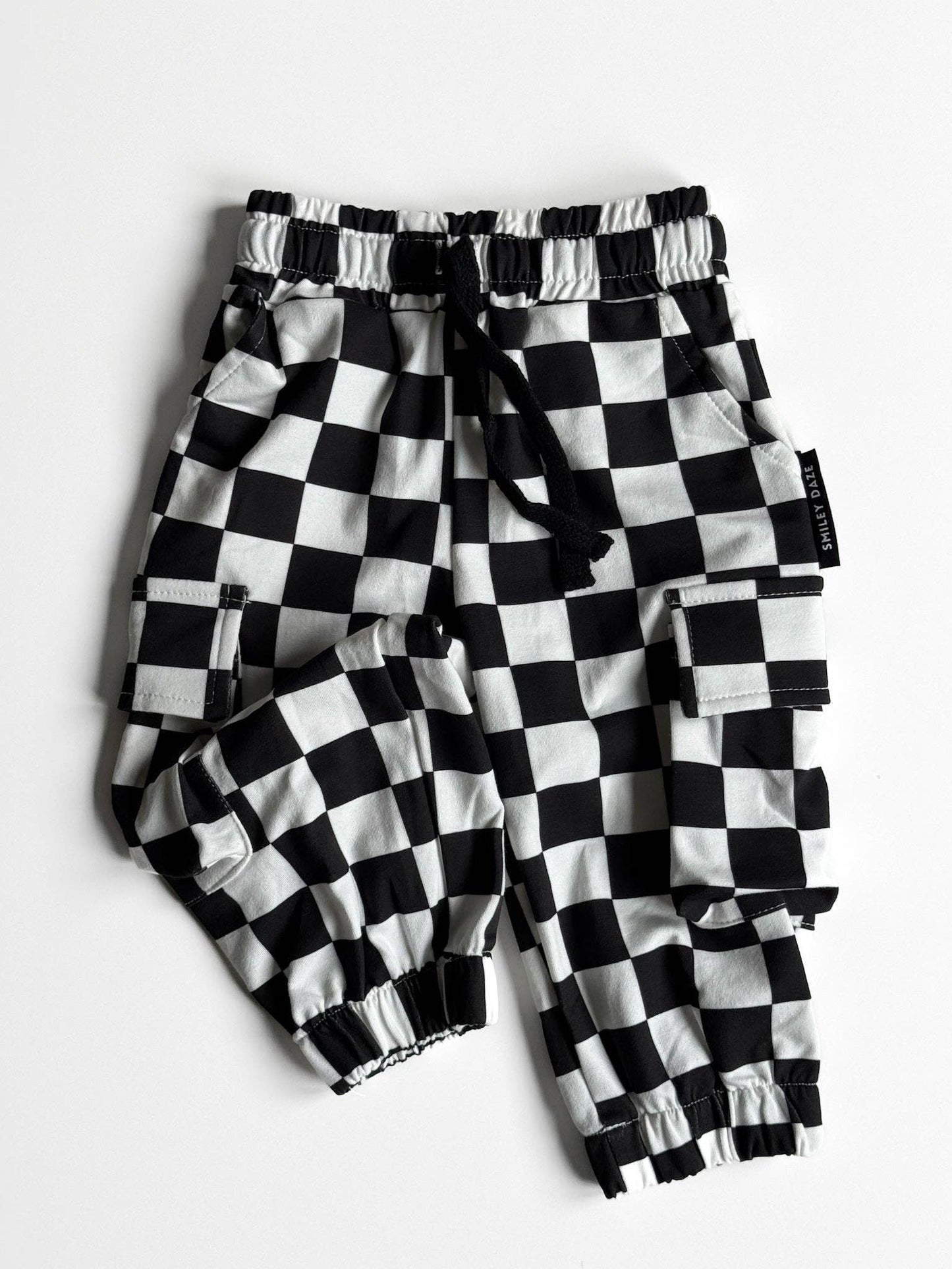 SD CHECKERED • CARGO SWEATPANTS 2.0: 12/18m