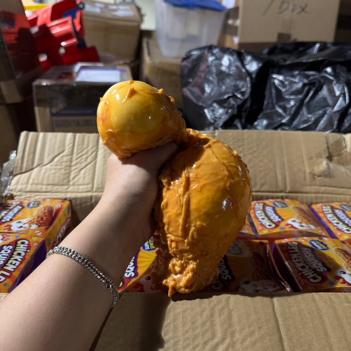JUMBO Fried Chicken Drum Stick Squishy 6pc | A015