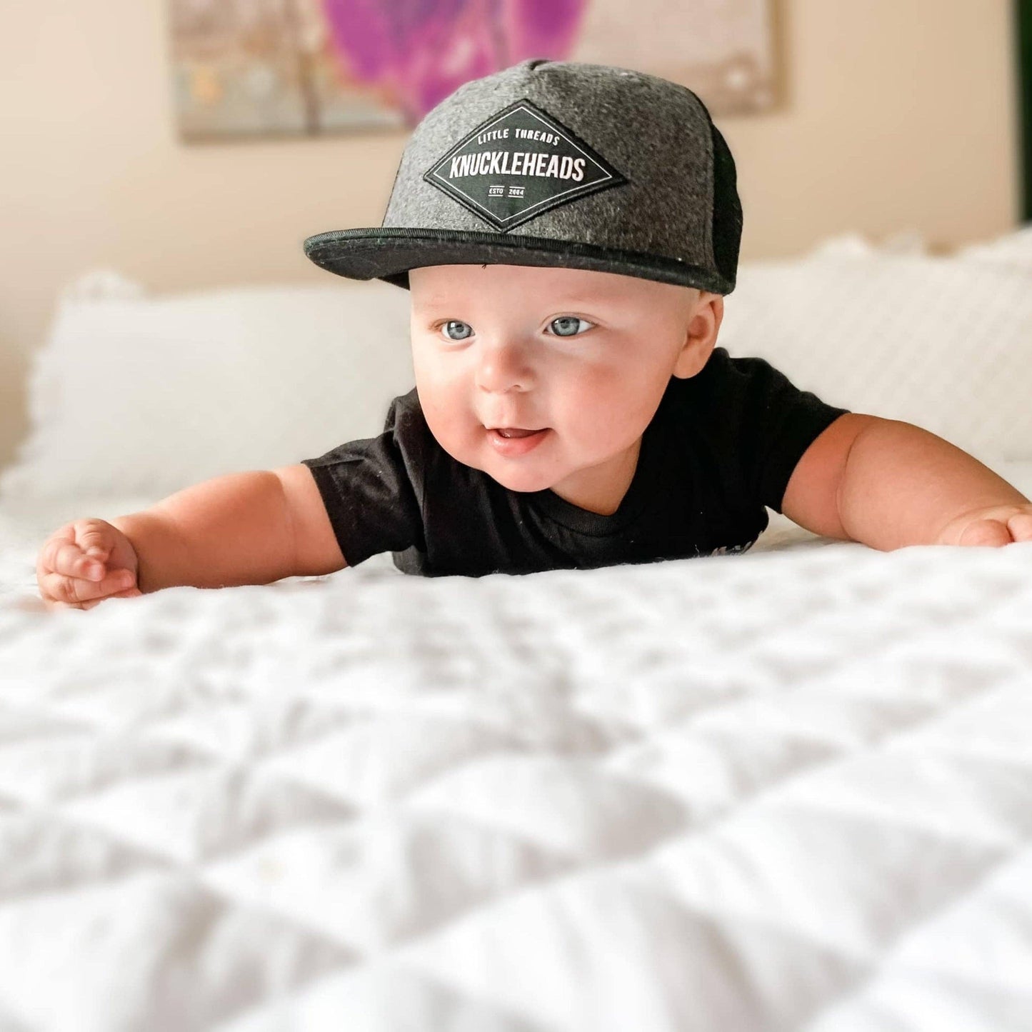 Baby Hats | Jaxon Snapback Hat for Infant: Grey / XS (6-12 months)