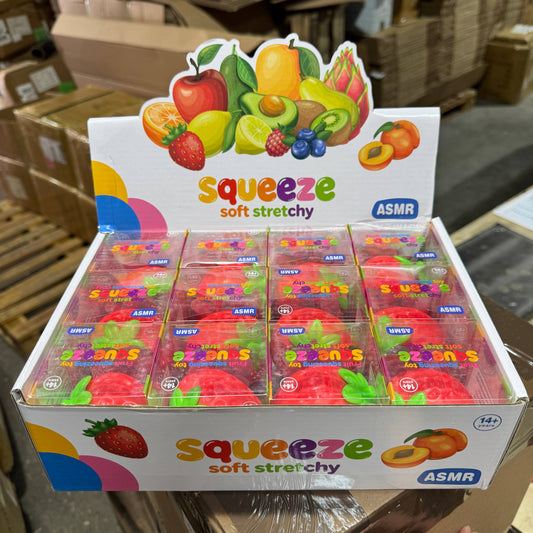 Crackling Crunchy Strawberry Squishy 12/pk | A042