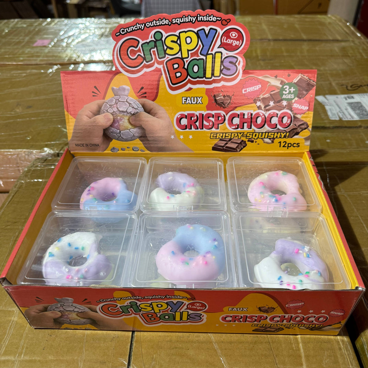 Crispy Crackling Notched Donut Toy | BR001