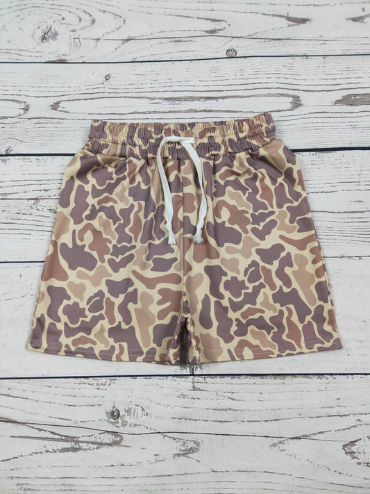 Baby Boys Camouflage Shorts with Pockets: 5-6T