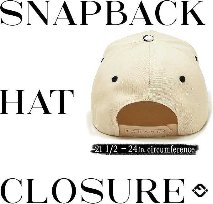 Two Tone Vintage Snapback Hat - Black Checker/Beige