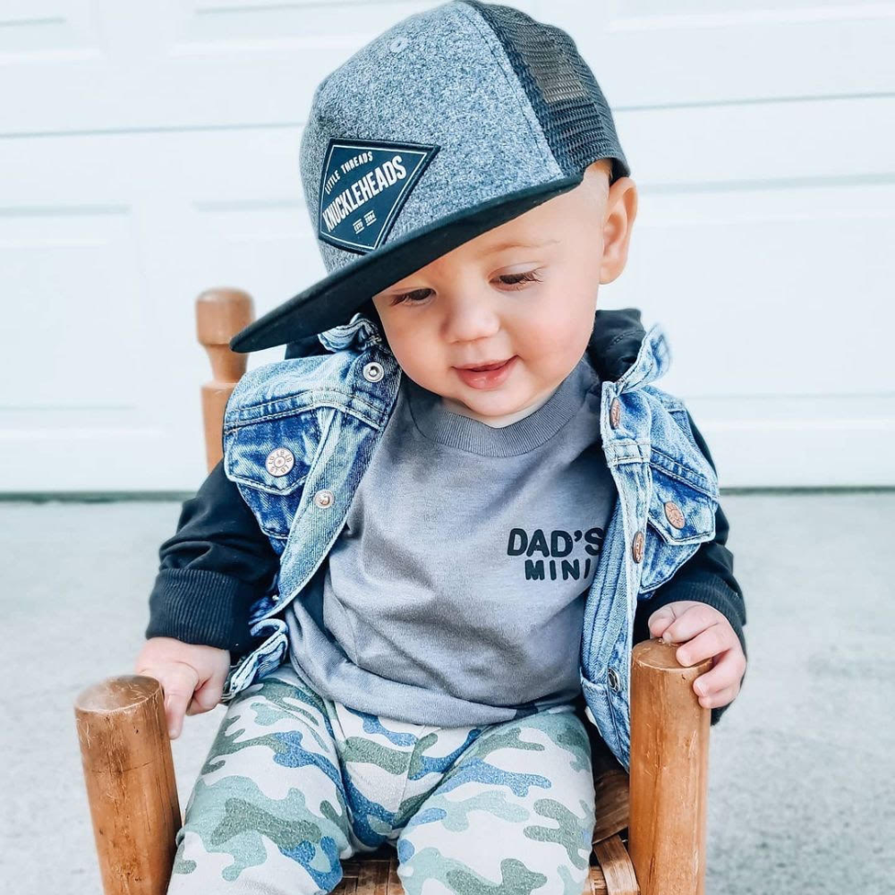 Baby Hats | Jaxon Snapback Hat for Infant: Grey / M (2-5 yrs)