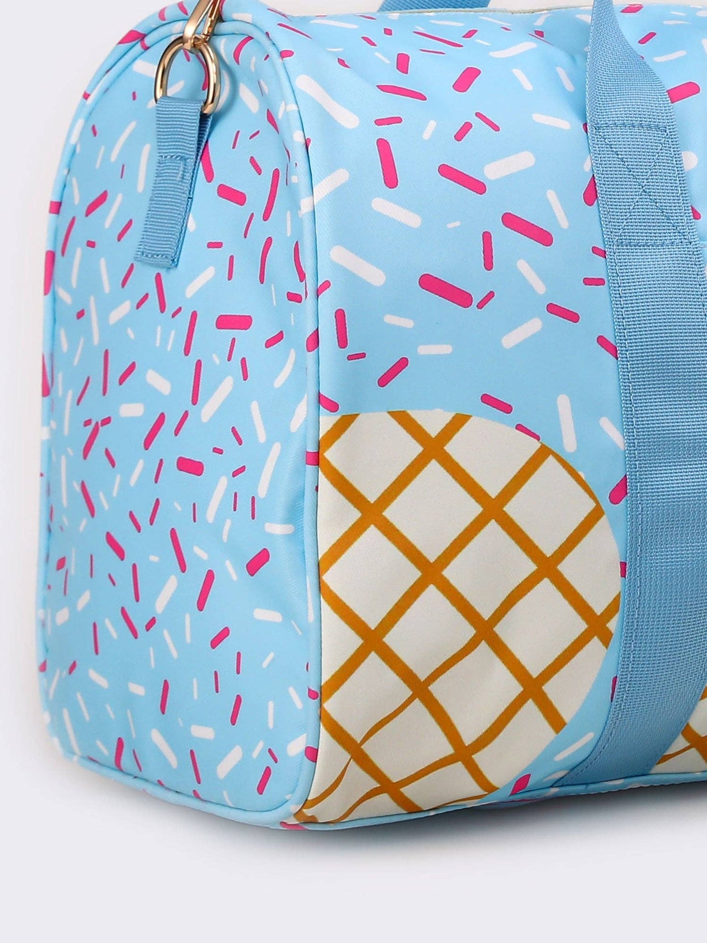 Ice Cream Pattern Canvas Duffle Bag