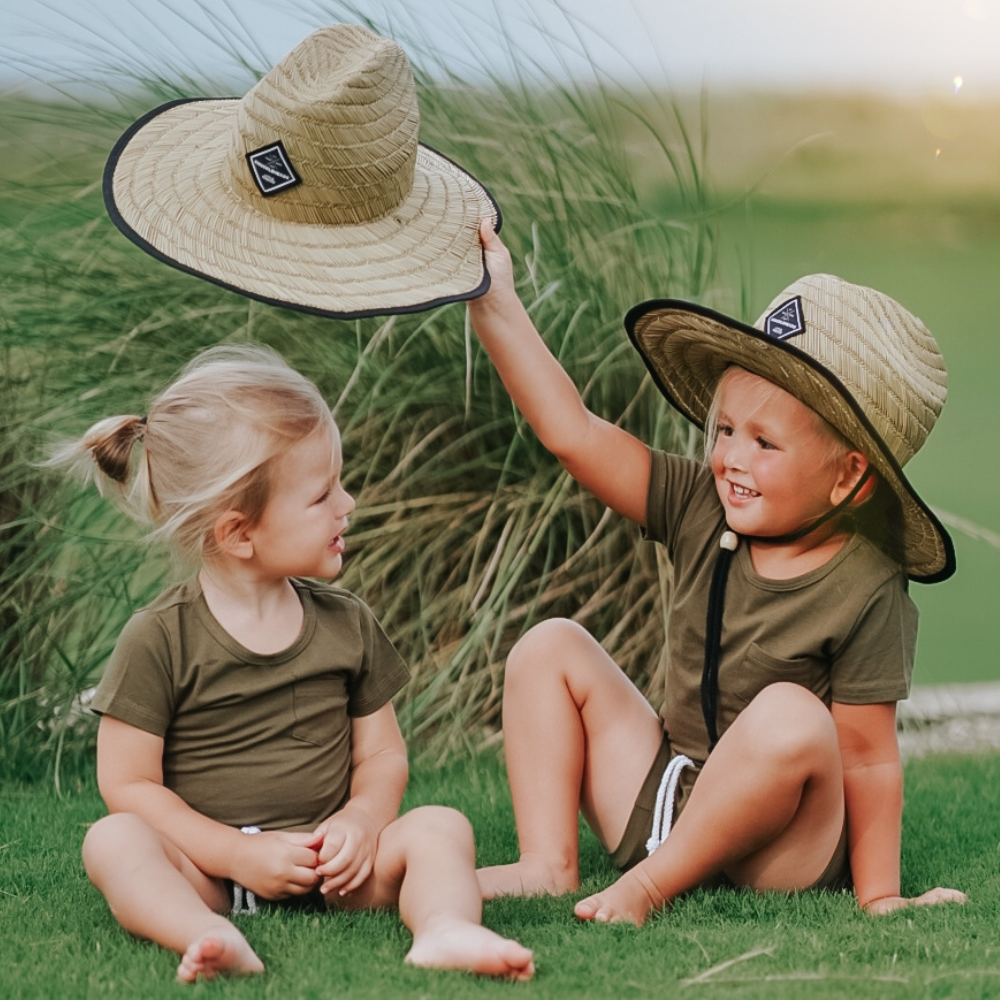 Kids Straw Lifeguard Hat