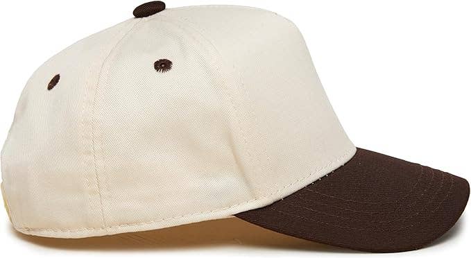 Kids/Baby Two Tone Vintage Cap Brown/Beige: