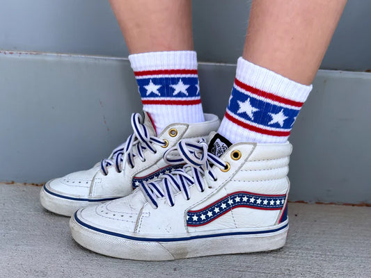 Stars crew socks