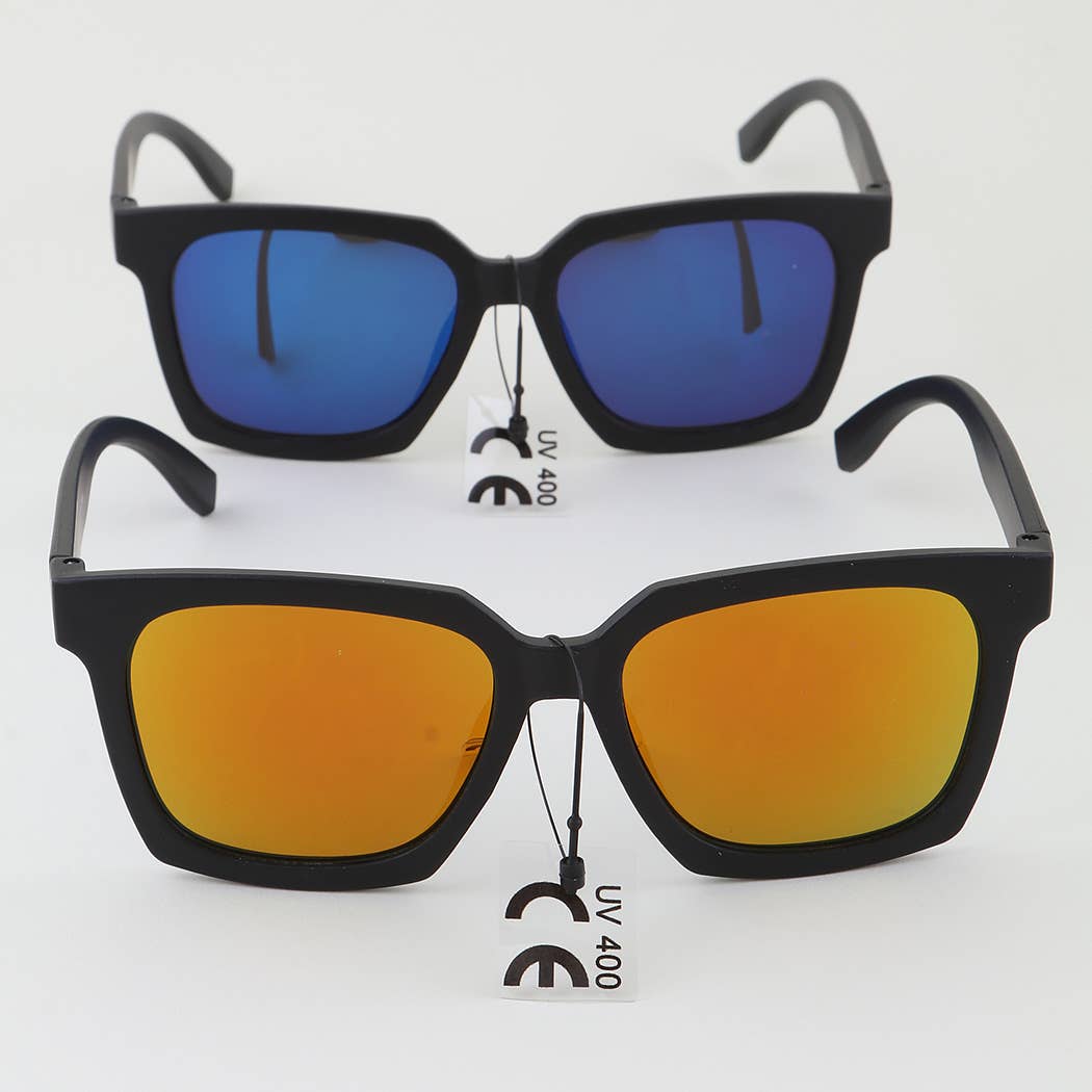 KIDS Matte Polycarbonate Box Sunglasses: MIX