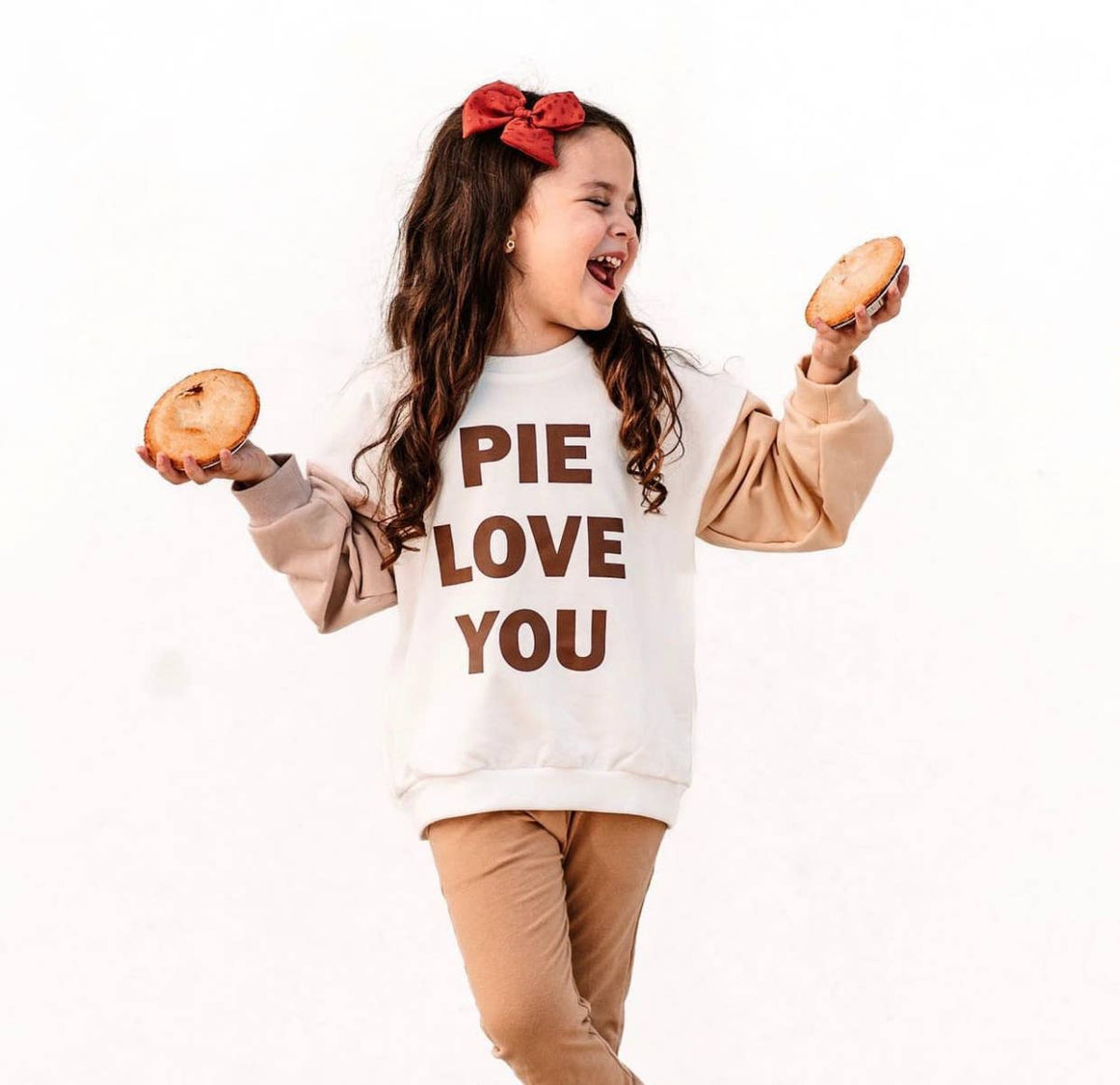 Pie Love You | Kids Fall + Thanksgiving Sweatshirt : 3T