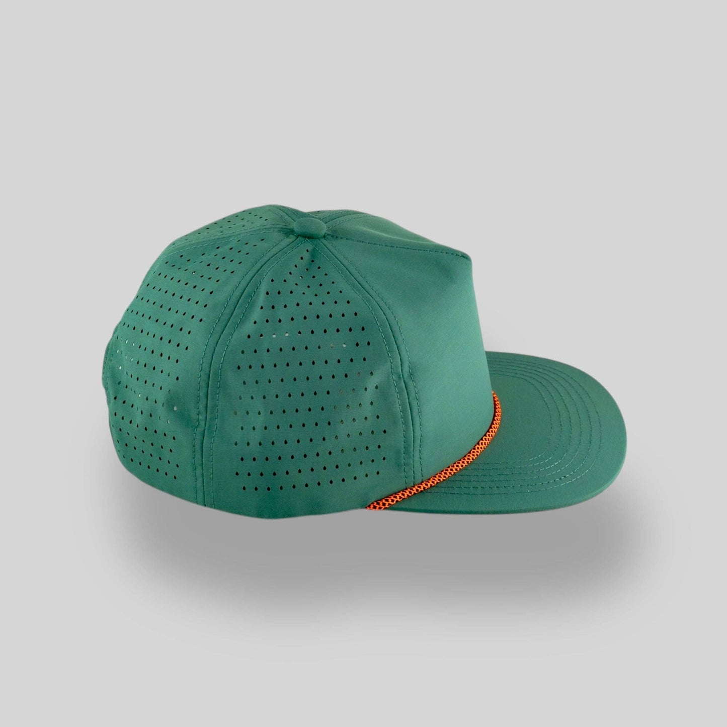 Perforated Pine Green / Orange/Black Rope