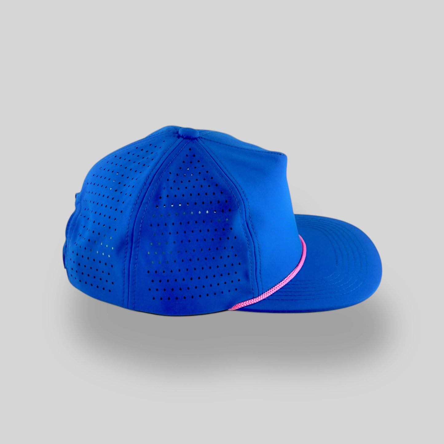 Perforated Polyester Royal Blue / Pink Rope