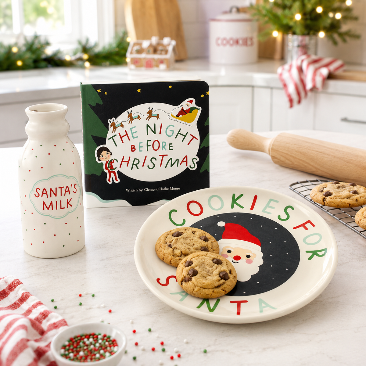 Cookies for Santa Gift Set with Christmas Board Book