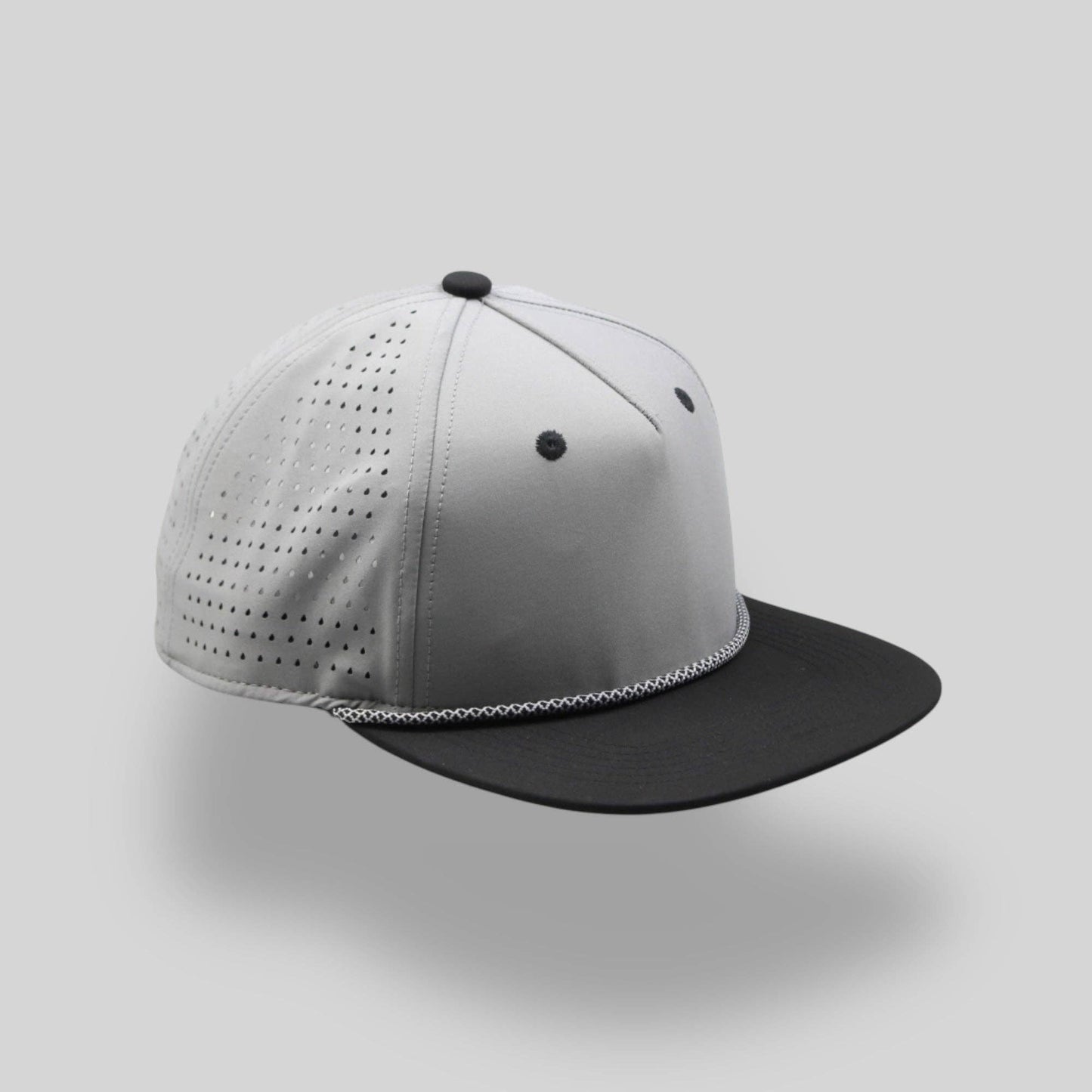 Perforated Structured Gray-Black / Gray-Black Rope