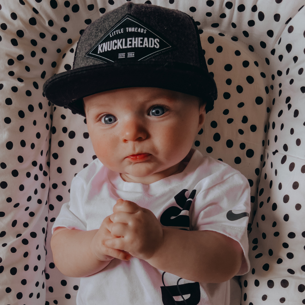 Baby Hats | Jaxon Snapback Hat for Infant: Grey / M (2-5 yrs)