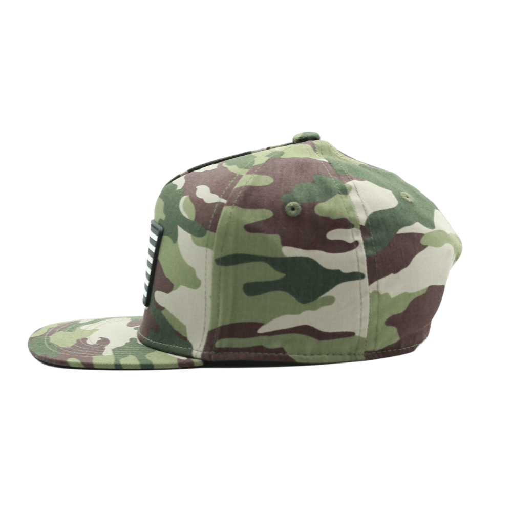 Camo American Flag Trucker Hat: Camo / XS (6-12 months)