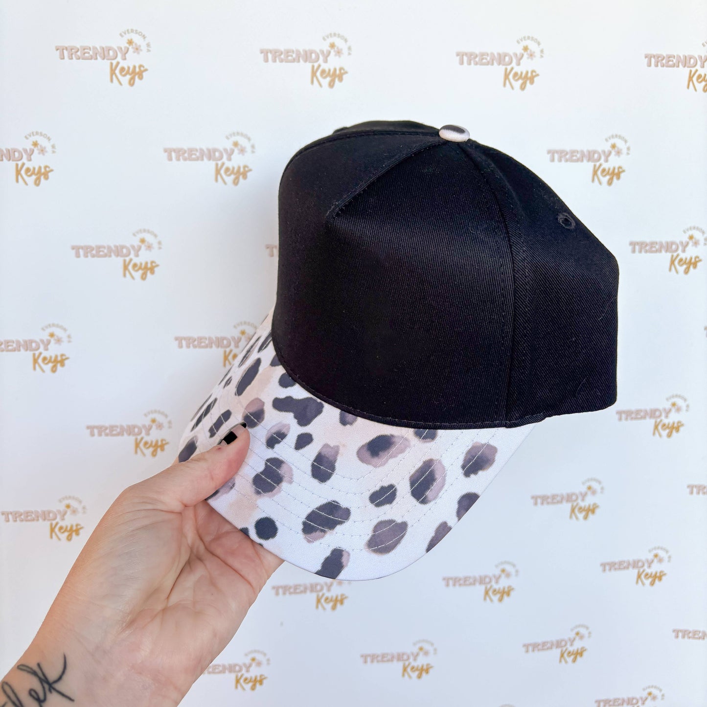 Canvas Front Ball Cap - TK Original Designs: Tan w/ Aztec Stripes Pattern