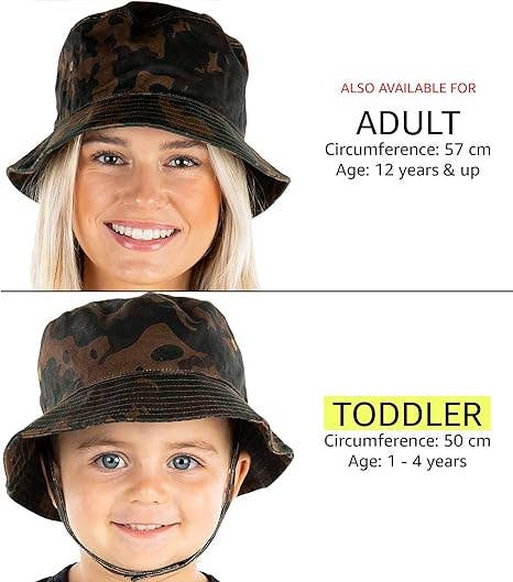 Toddler Bucket Hat - Green Camo (1-4 years)