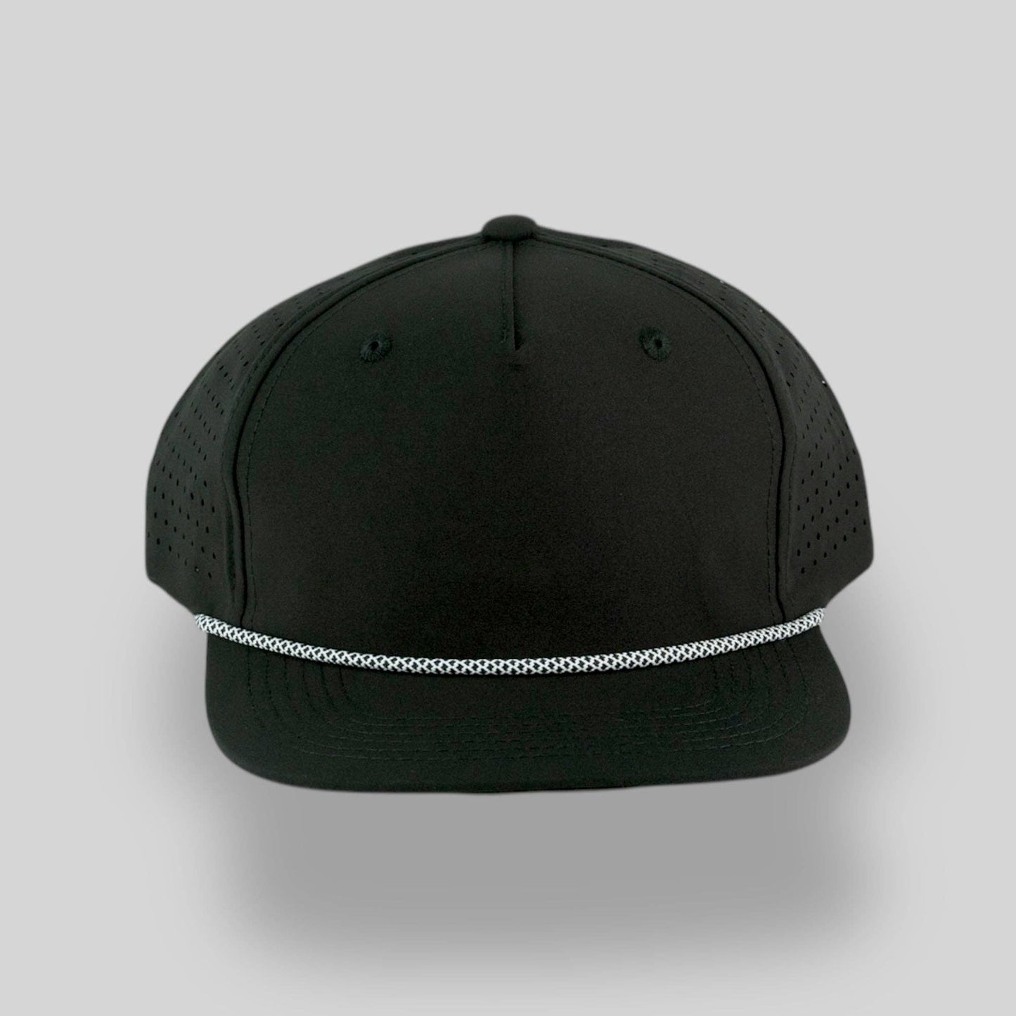 Youth Perforated Structured Black / Black-White Rope