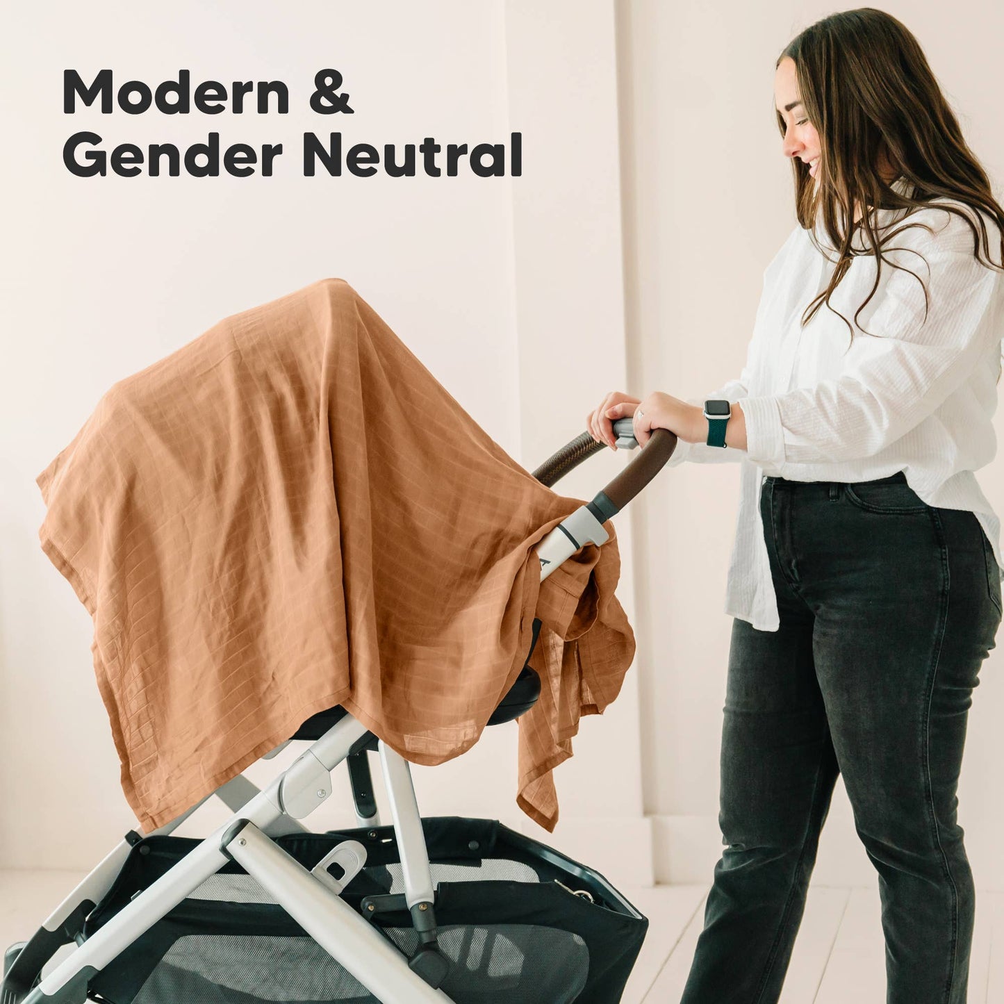 KeaBabies Lumi Muslin Swaddle Blankets: Spice