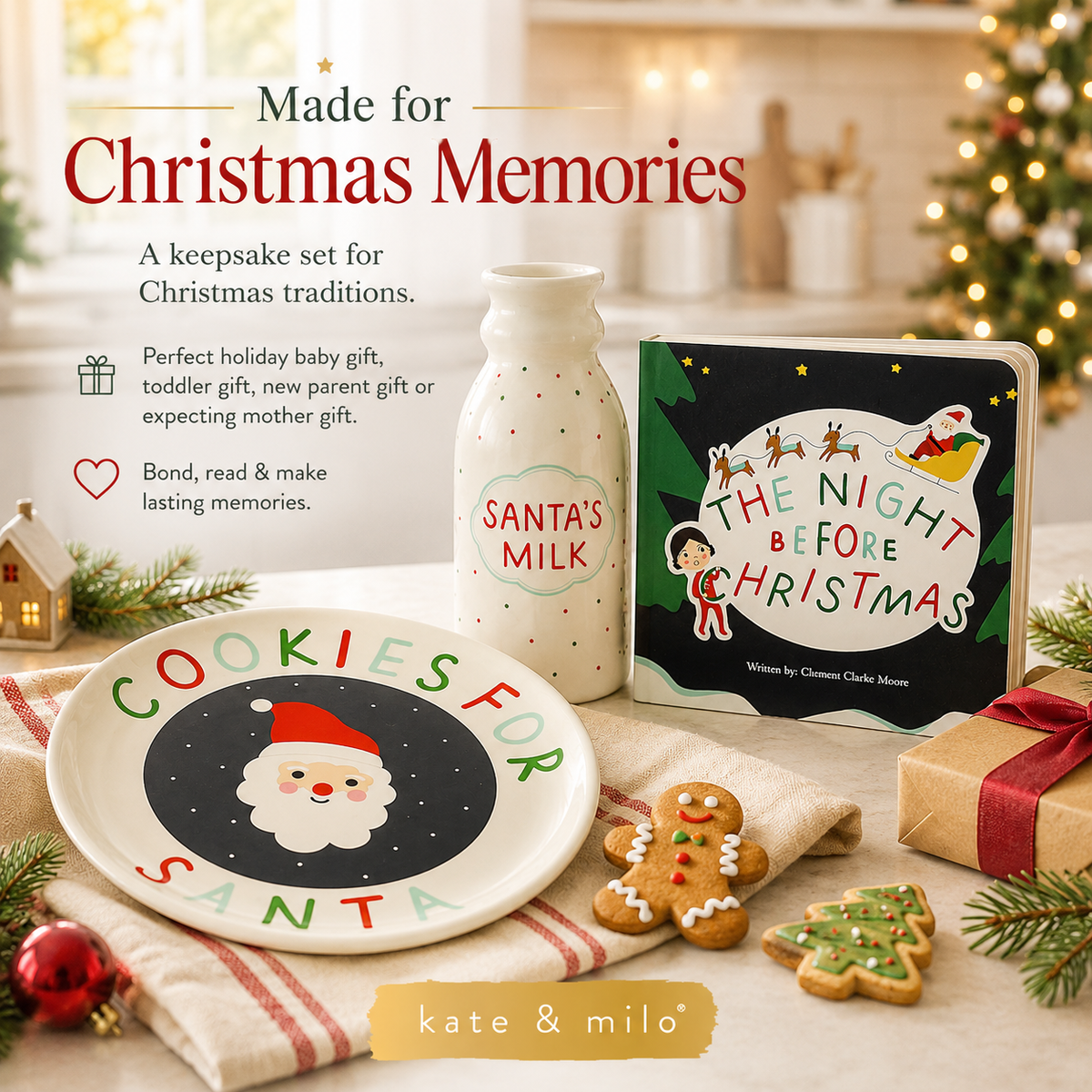 Cookies for Santa Gift Set with Christmas Board Book
