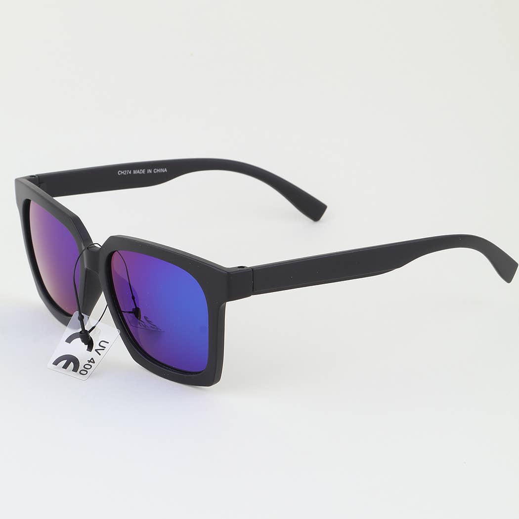 KIDS Matte Polycarbonate Box Sunglasses: MIX