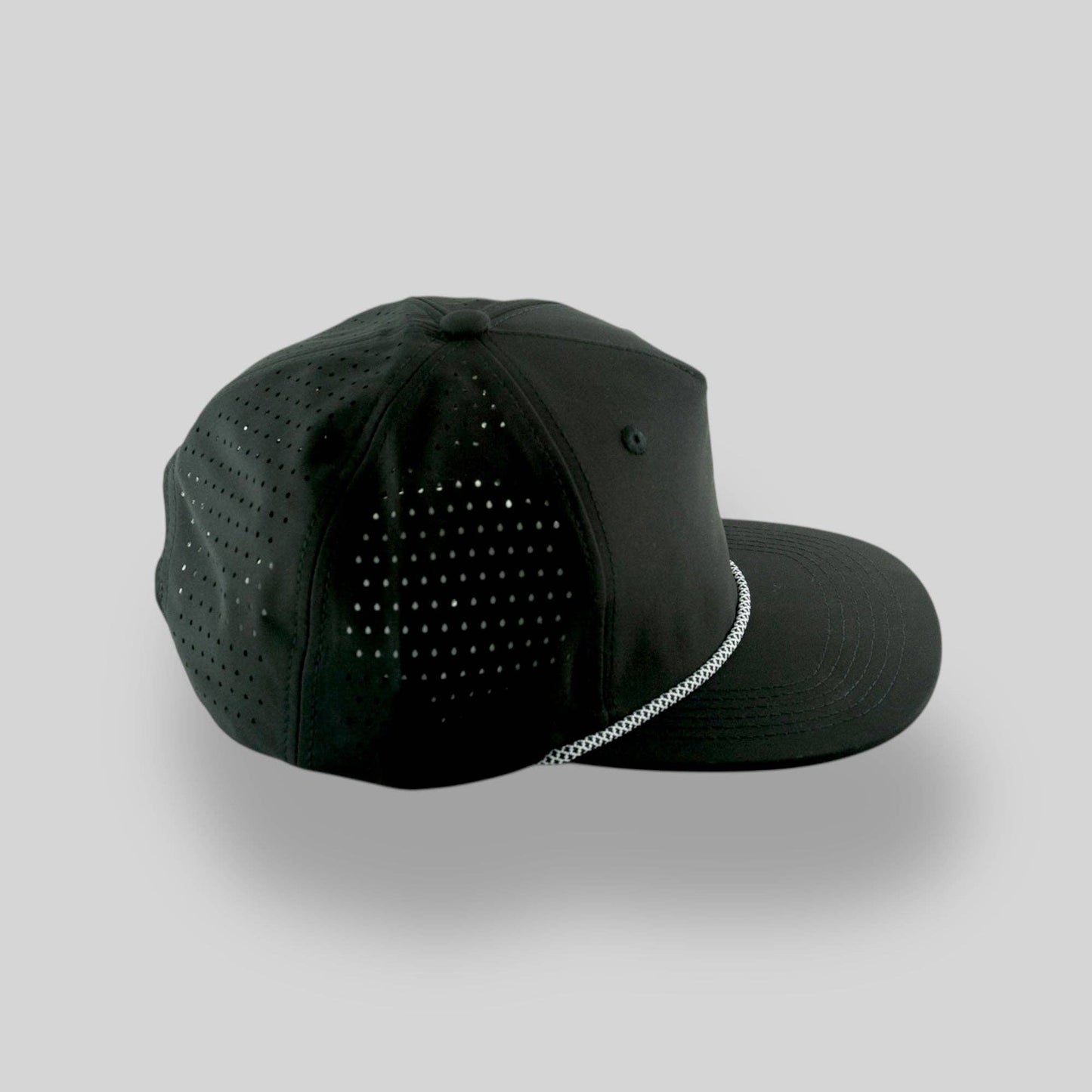 Youth Perforated Structured Black / Black-White Rope