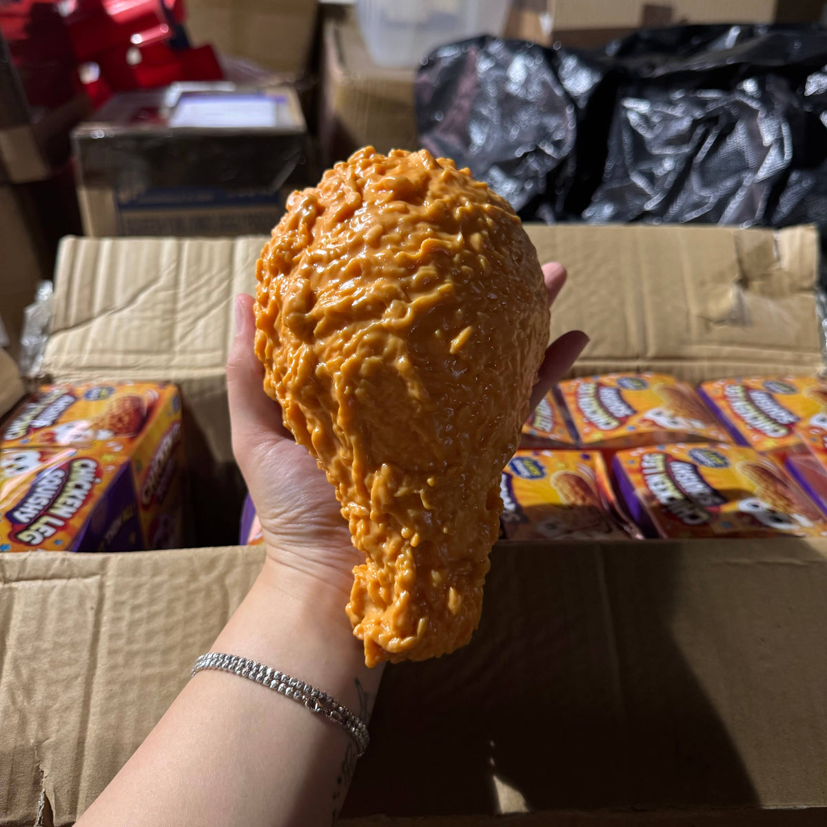 JUMBO Fried Chicken Drum Stick Squishy 6pc | A015