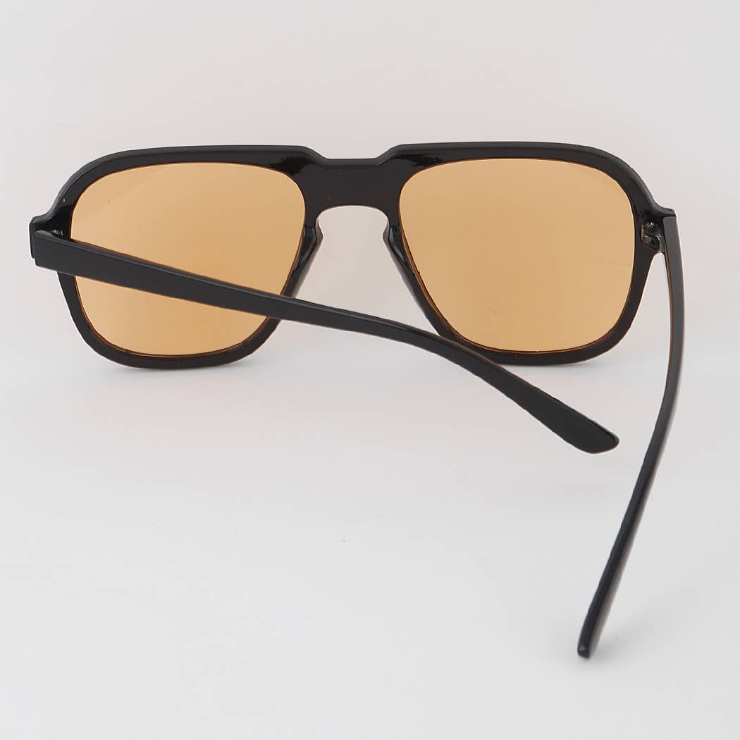 Minimal Tinted Square Sunglasses: MIX